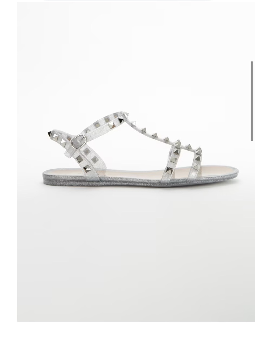 Valentino PVC Jelly Rock Star Metallic Sandals size 38